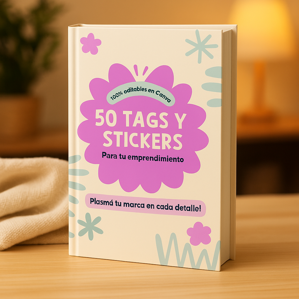 50 TAGS Y STICKERS PARA PERSONALIZAR TUS DISEÑOS Y DARLE IDENTIDAD DE MARCA A CADA CREACIÓN